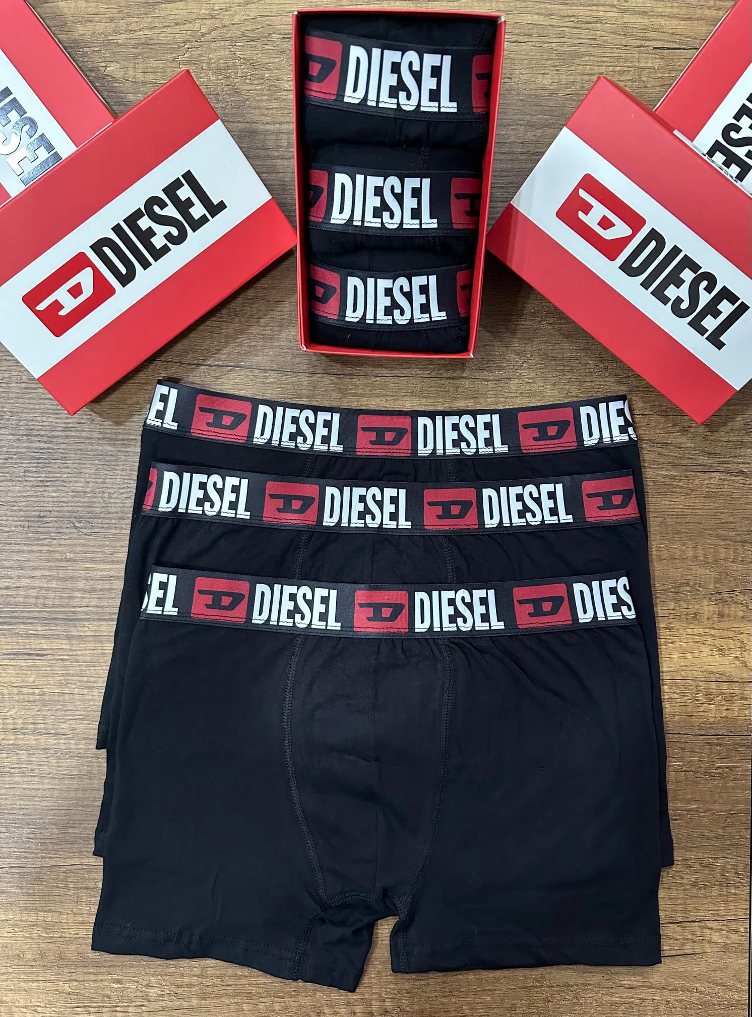 Dıesel Erkek Boxer 3’lü Premium Set